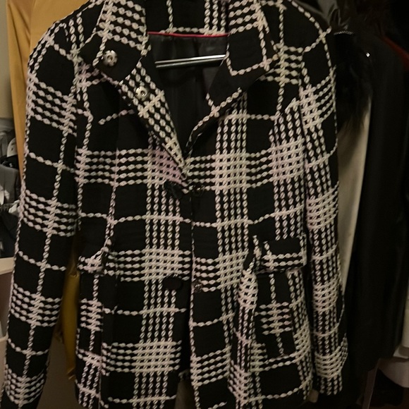 Great wrap belt blazer black & white - Picture 2 of 7